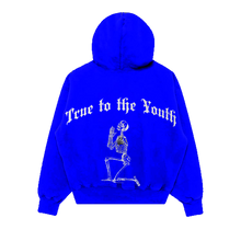 Load image into Gallery viewer, Truest Royal Blue &quot;True to the Youth&quot; Hoodie
