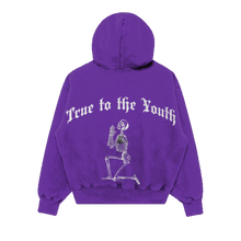 Load image into Gallery viewer, Truest Purple &quot;True the Youth&quot; Hoodie
